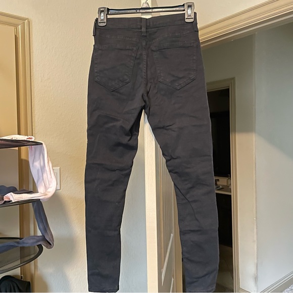 Topshop Ripped Black Jamie Jeans W26 L30 - Picture 3 of 4